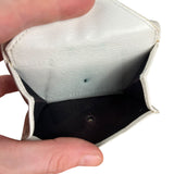 Balenciaga White Leather Papier Compact Wallet