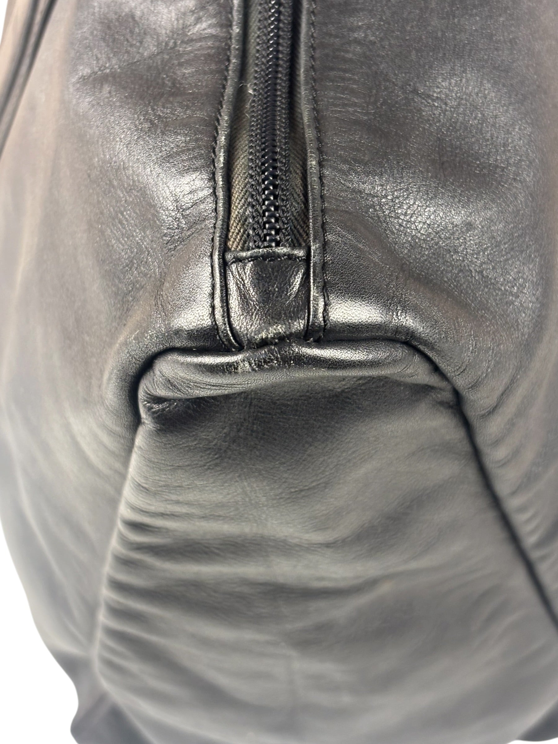Loewe Vintage Black Calfskin Carryall Handbag