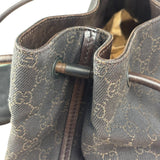 Gucci GG Denim leather Trim Gifford Tote Bag