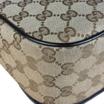 Gucci GG Canvas Print Flap Messenger Bag