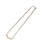 Christian Dior CD Crystal Rhinestone Gold Tone Necklace