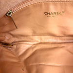 Chanel CC Flap Bag Peach Jersey Quilt