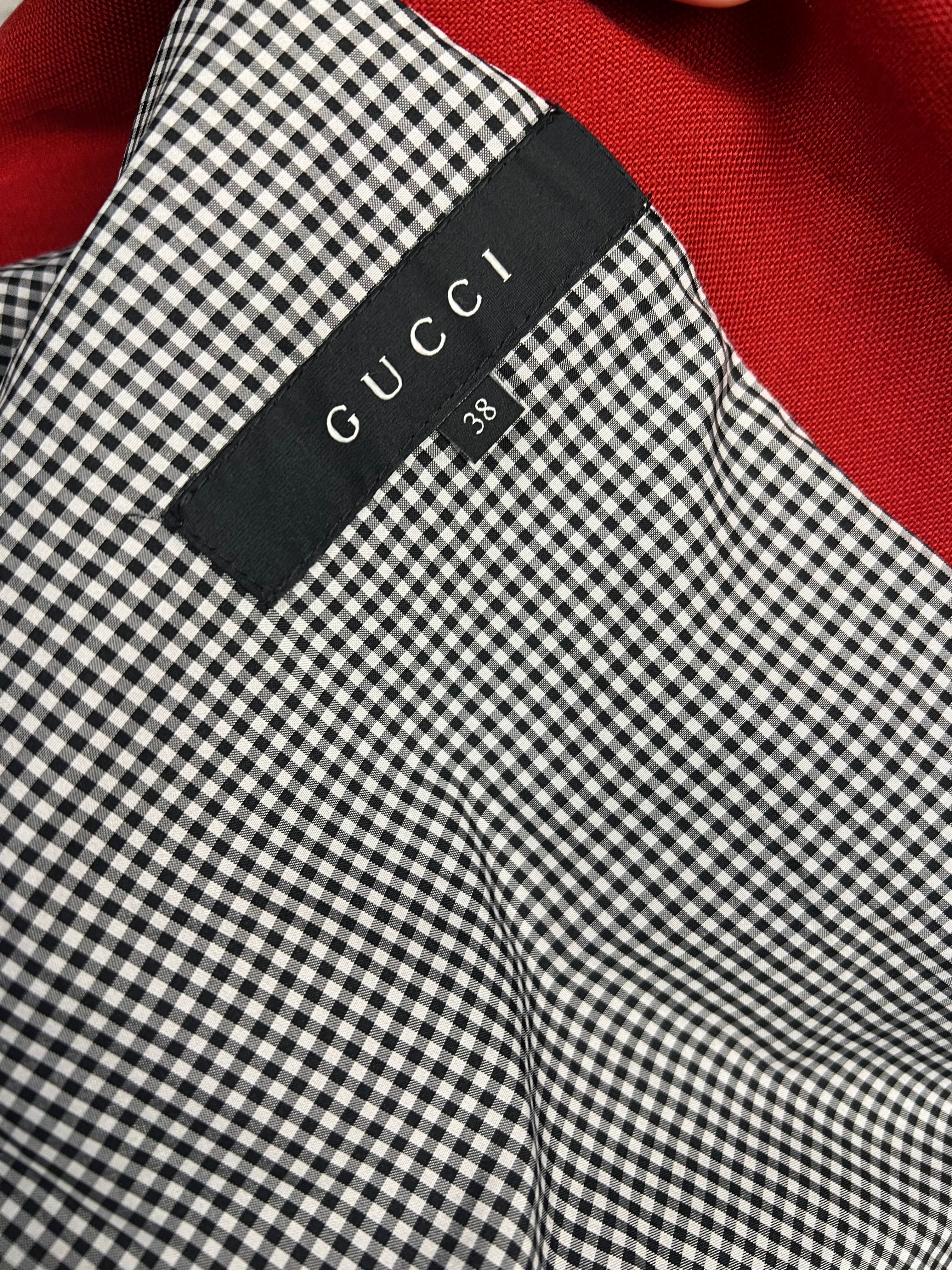 Gucci Vintage Red Trench Coat