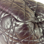 Christian Dior Purple Quilted Leather Flap Bag