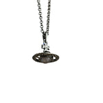 Vivienne Westwood Gunmetal 3D Marble Orb Necklace