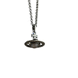 Vivienne Westwood Gunmetal 3D Marble Orb Necklace