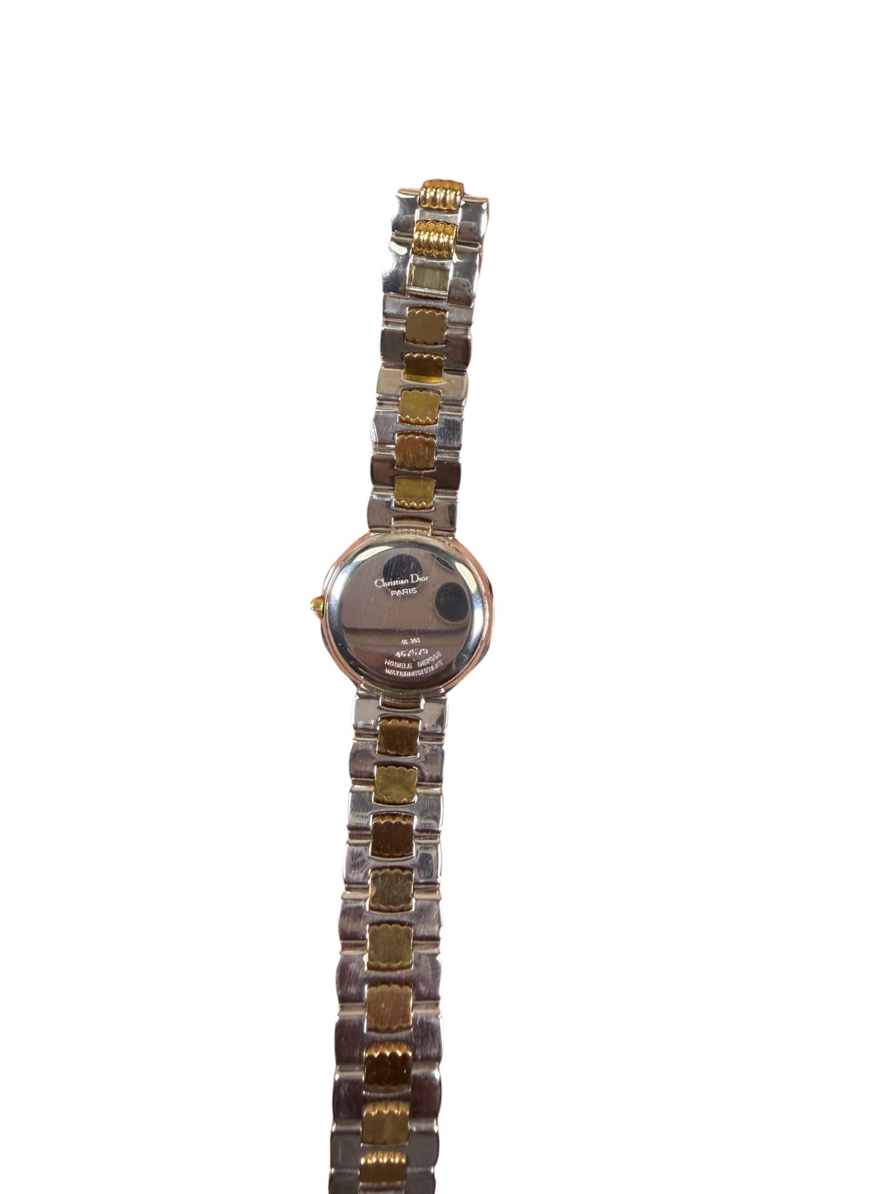 Christian Dior 2Tone Octagon Champagne Dial