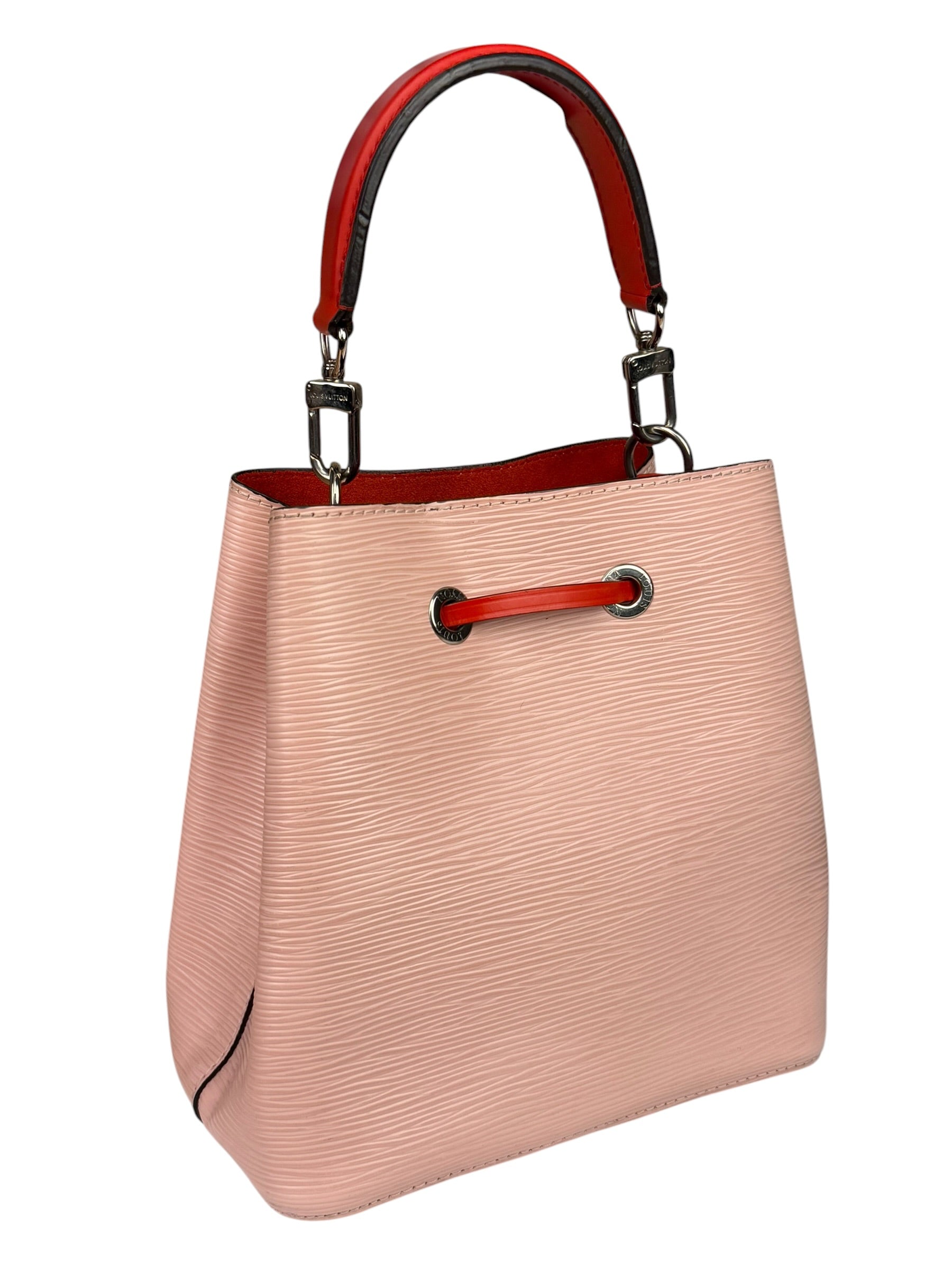 Louis Vuitton Epi Rose Ballerine NeoNoe BB Bucket Handbag