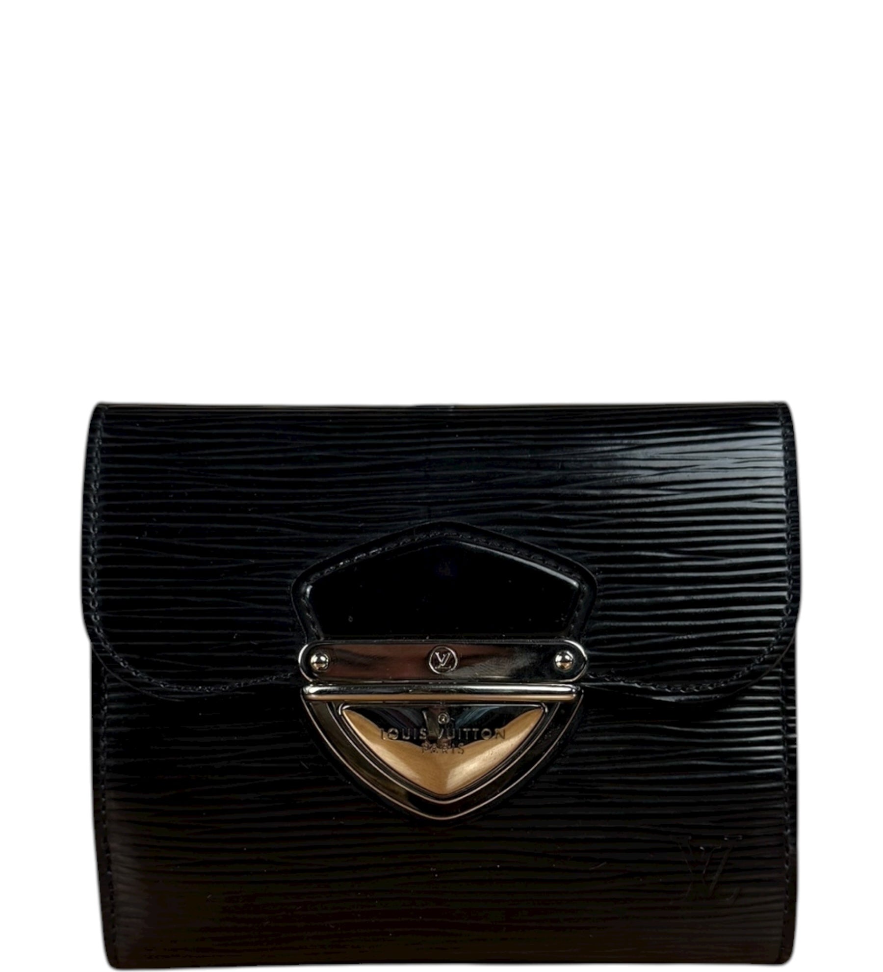 Louis Vuitton Black Epi Joey Trifold Wallet