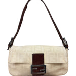 Fendi FF Canvas Baguette
