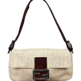 Fendi FF Canvas Baguette