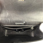 Chanel Black Quilted Patent Leather Top Handle 1996