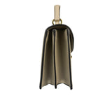 Gucci Beige Leather Trim Medium Ophidia Top Handle Bag