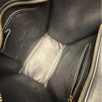 Celine Calfskin Leather/Suede Tri-Color Luggage Tote Bag