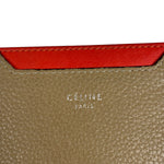Celine Brown/Red Leather Card Holder
