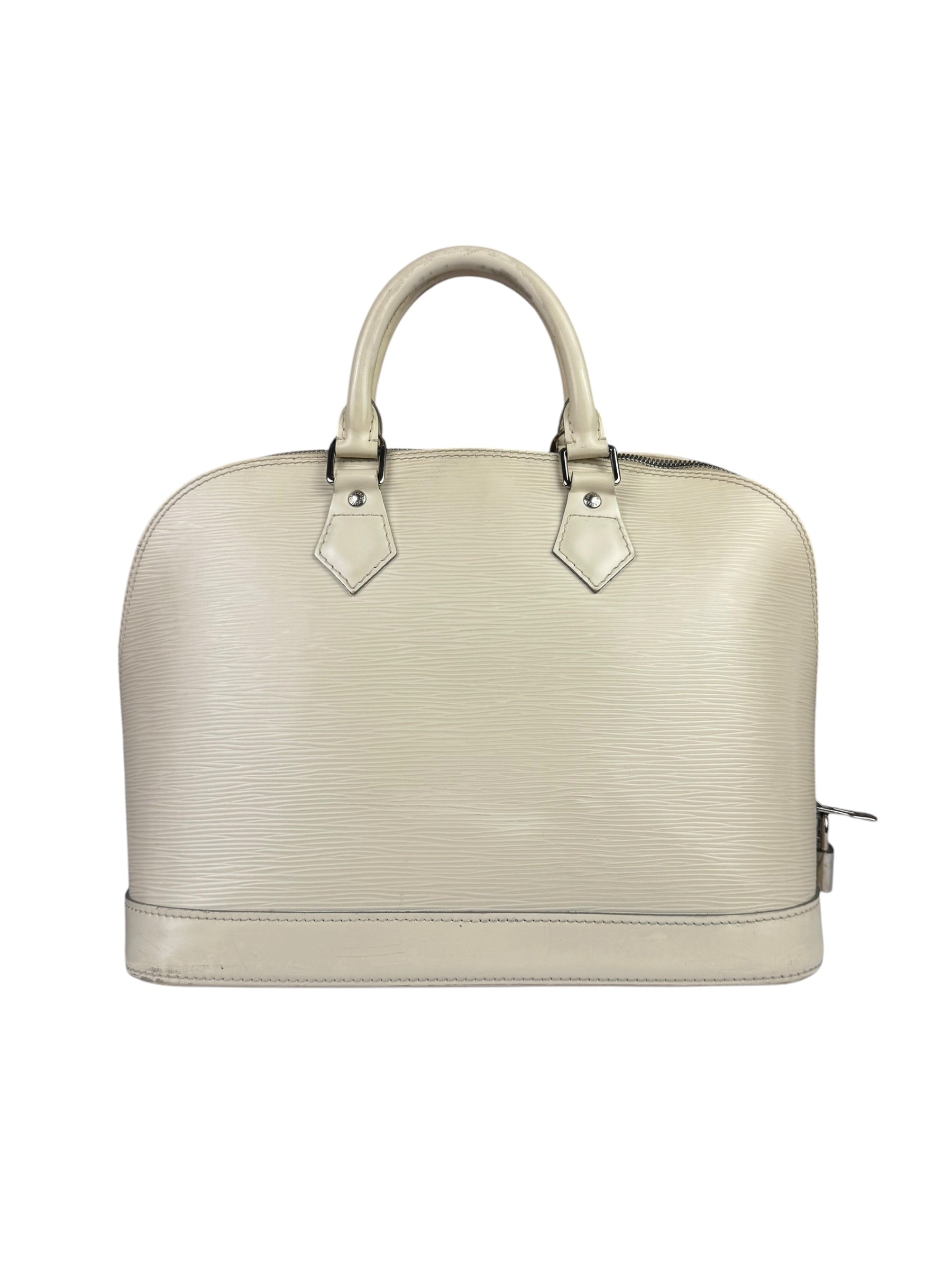 Louis Vuitton Ivorie Epi Leather Alma Handbag MM