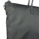 Prada Black Tessuto Nylon Zip Tote Large