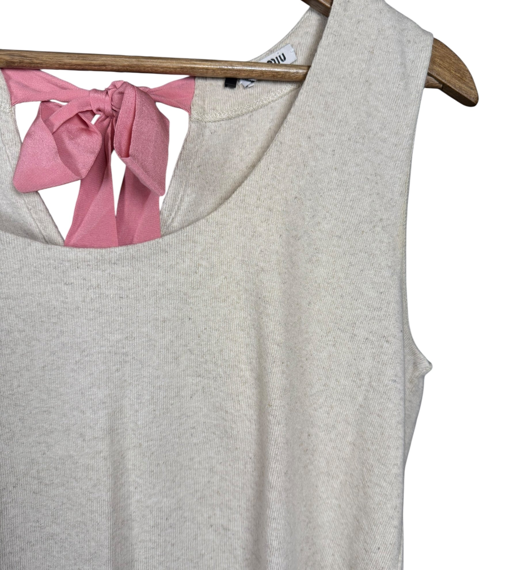 Miu Miu Ruffle Sleeveless Top