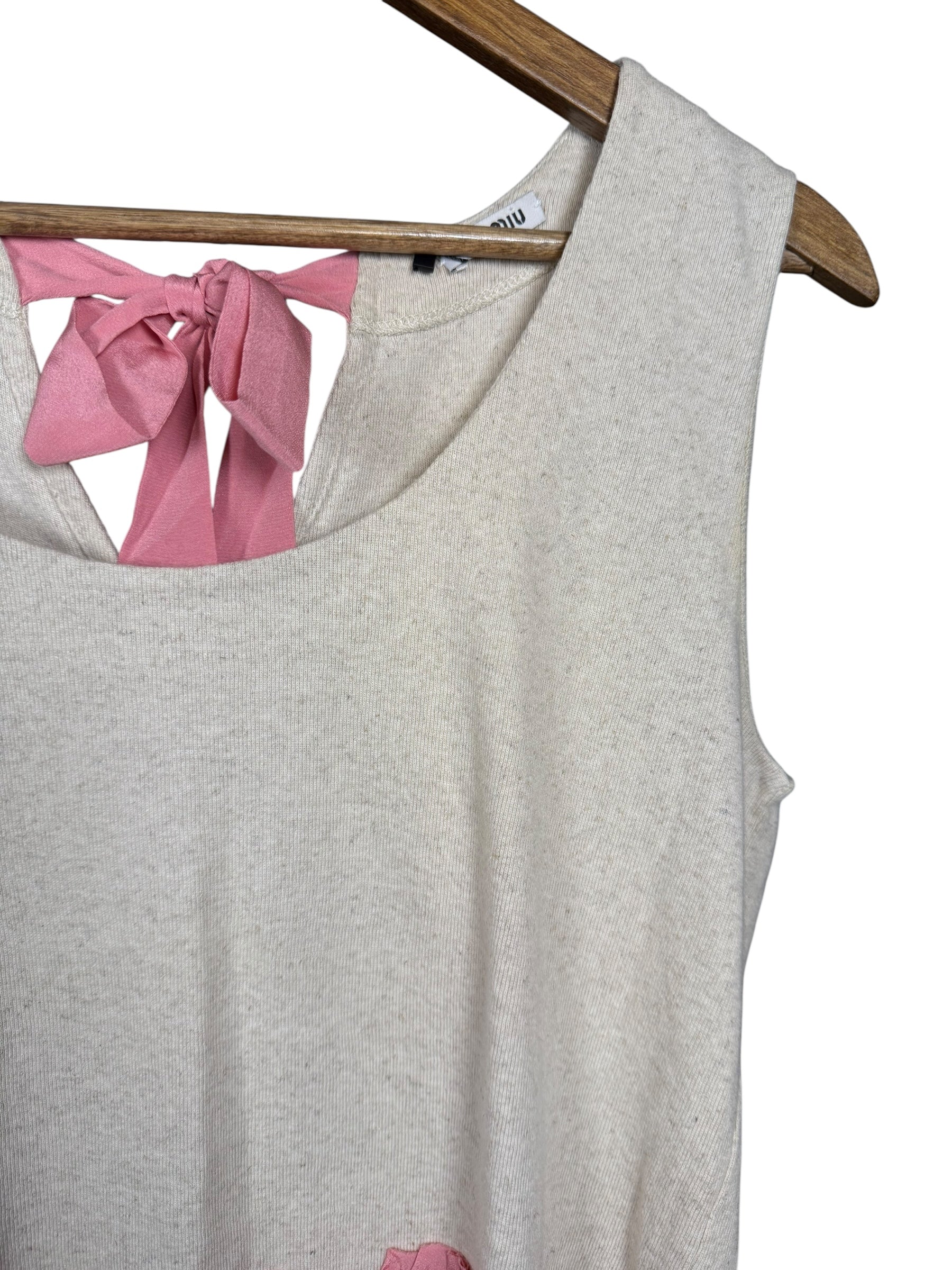 Miu Miu Ruffle Sleeveless Top