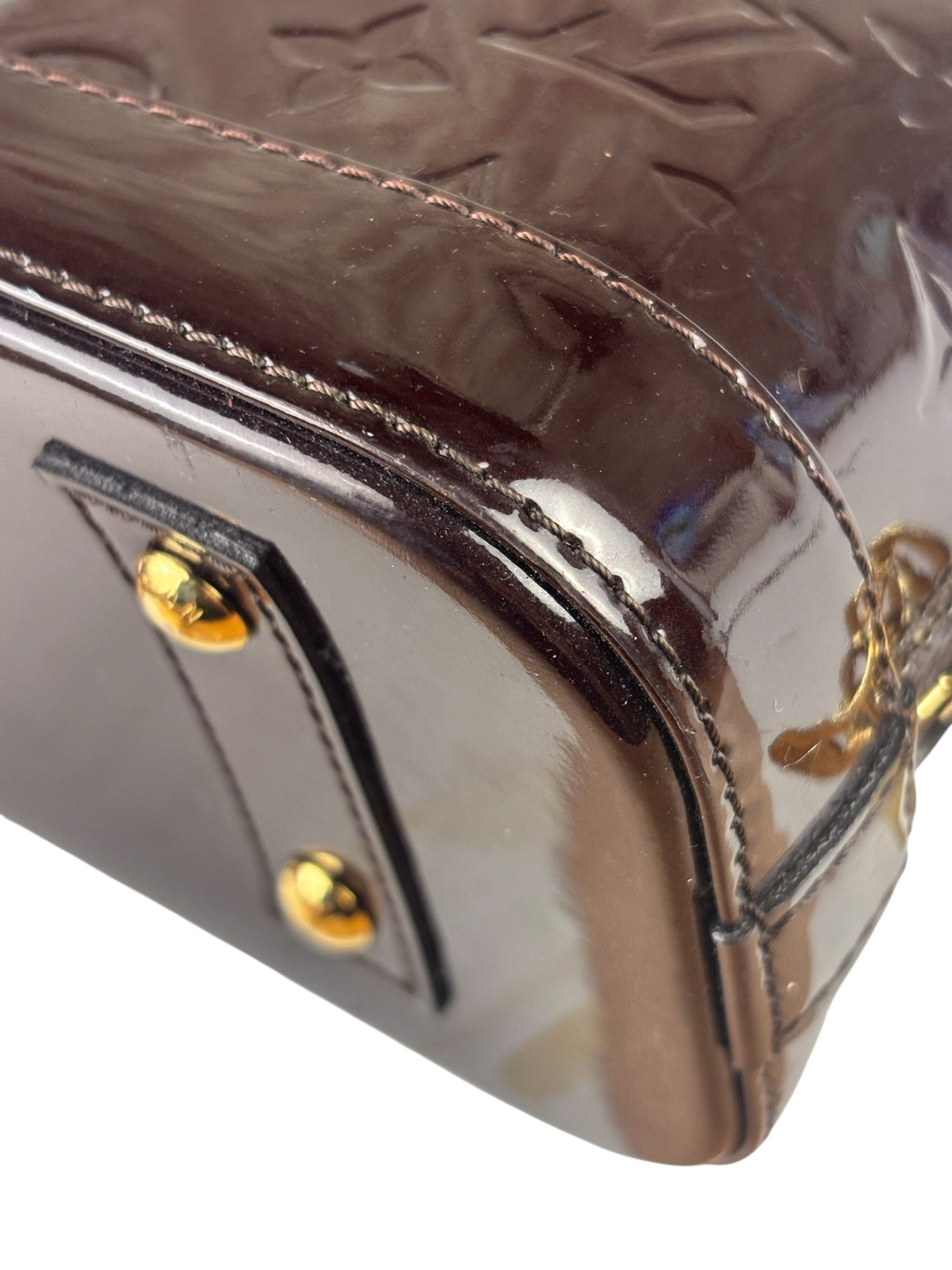 Louis Vuitton Amarante Vernis Alma BB Two-Way Bag