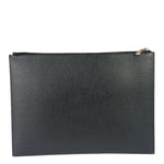 Yves Saint Laurent Black Pebbled Leather Pouch