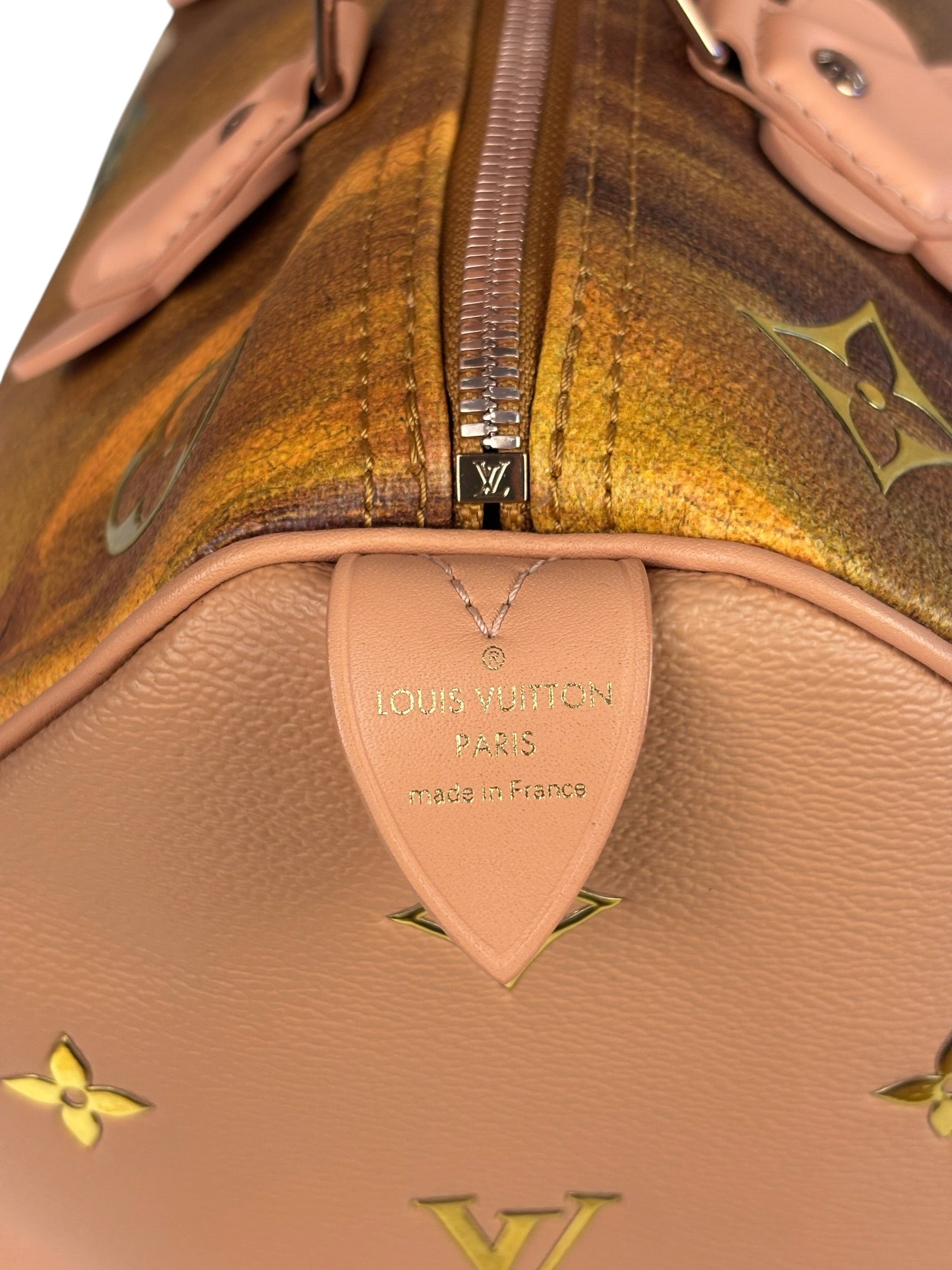Louis Vuitton x Jeff Koons Master Faronard Peach Speedy 30