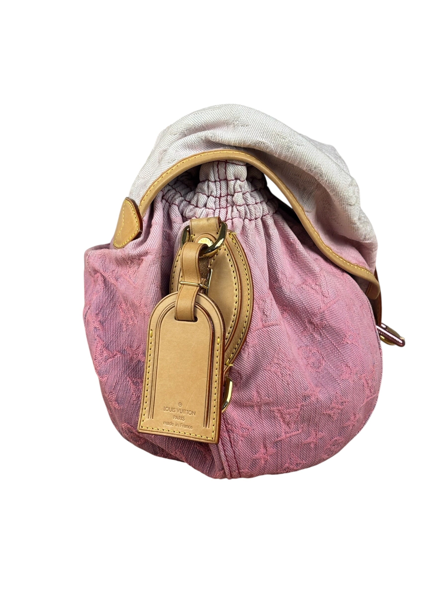 Louis Vuitton Pink Denim Monogram Sunshine Crossbody Bag
