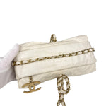 Chanel White Quilted Leather Midnight Swim Baluchon Clutch 2012