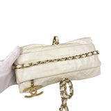 Chanel White Quilted Leather Midnight Swim Baluchon Clutch 2012