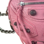 Balenciaga Pink Le Cagole Heart Mini Bag