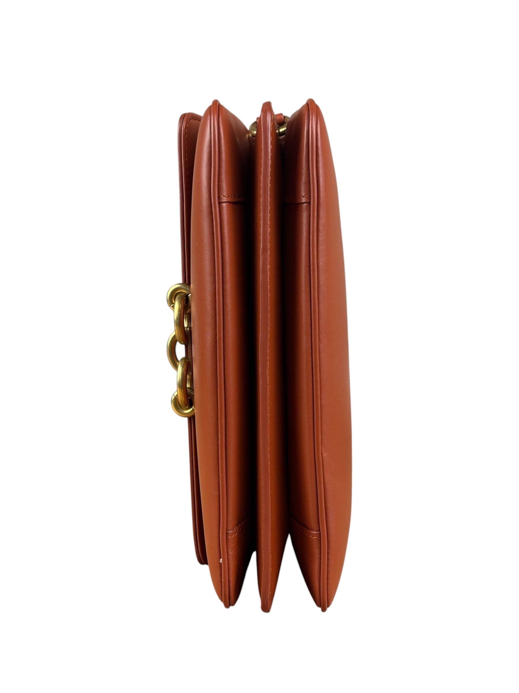 Saint Laurent Burnt Orange Le Maillon Shoulder Bag