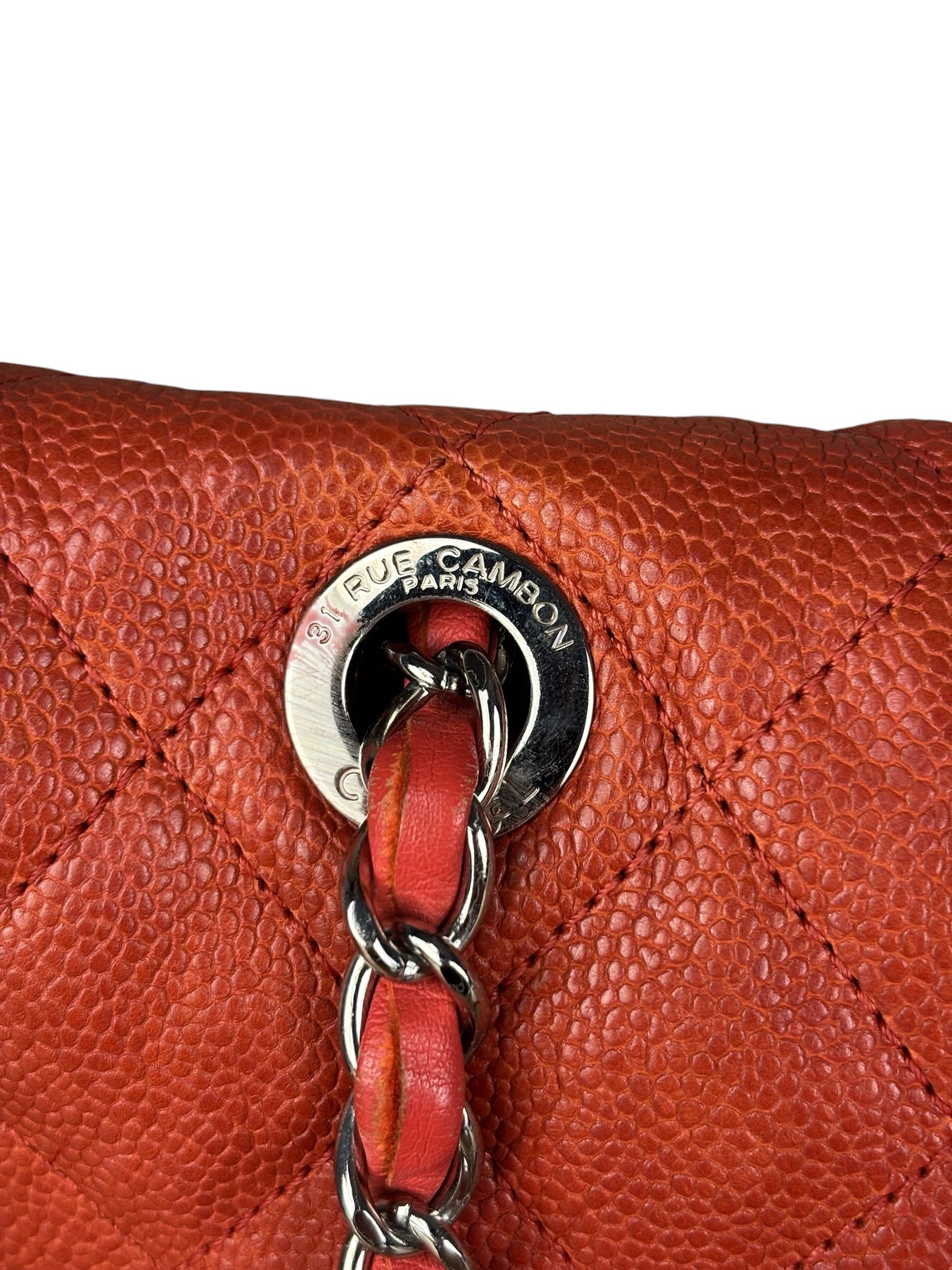 Chanel French Riviera Caviar Quilted Flap Bag Sunset 2011