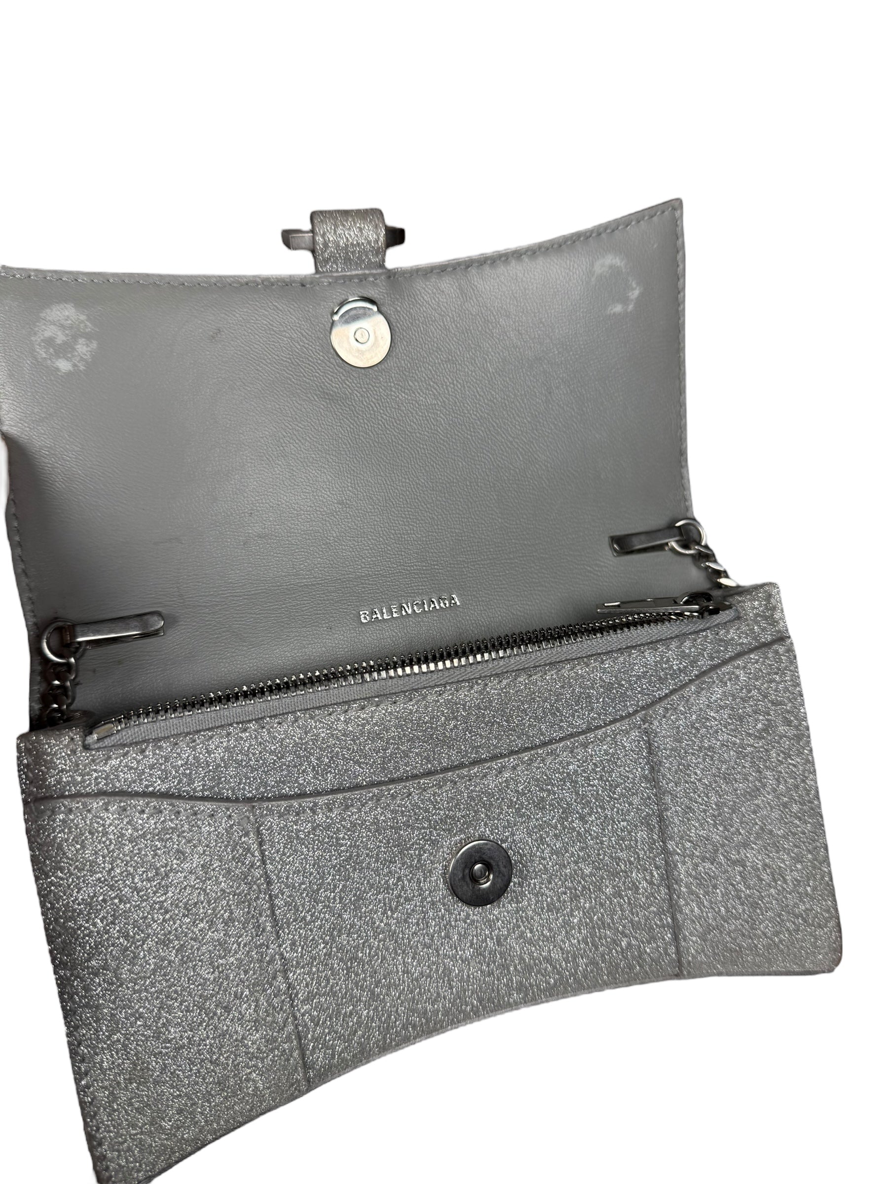 Balenciaga Hourglass Wallet On Chain XS