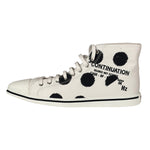 Prada Canvas Olka Dot High Top Point Sneakers