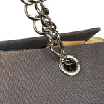 Chanel Vintage Canvas & Leather Chocolate Bar Fold-Over Tote Bag