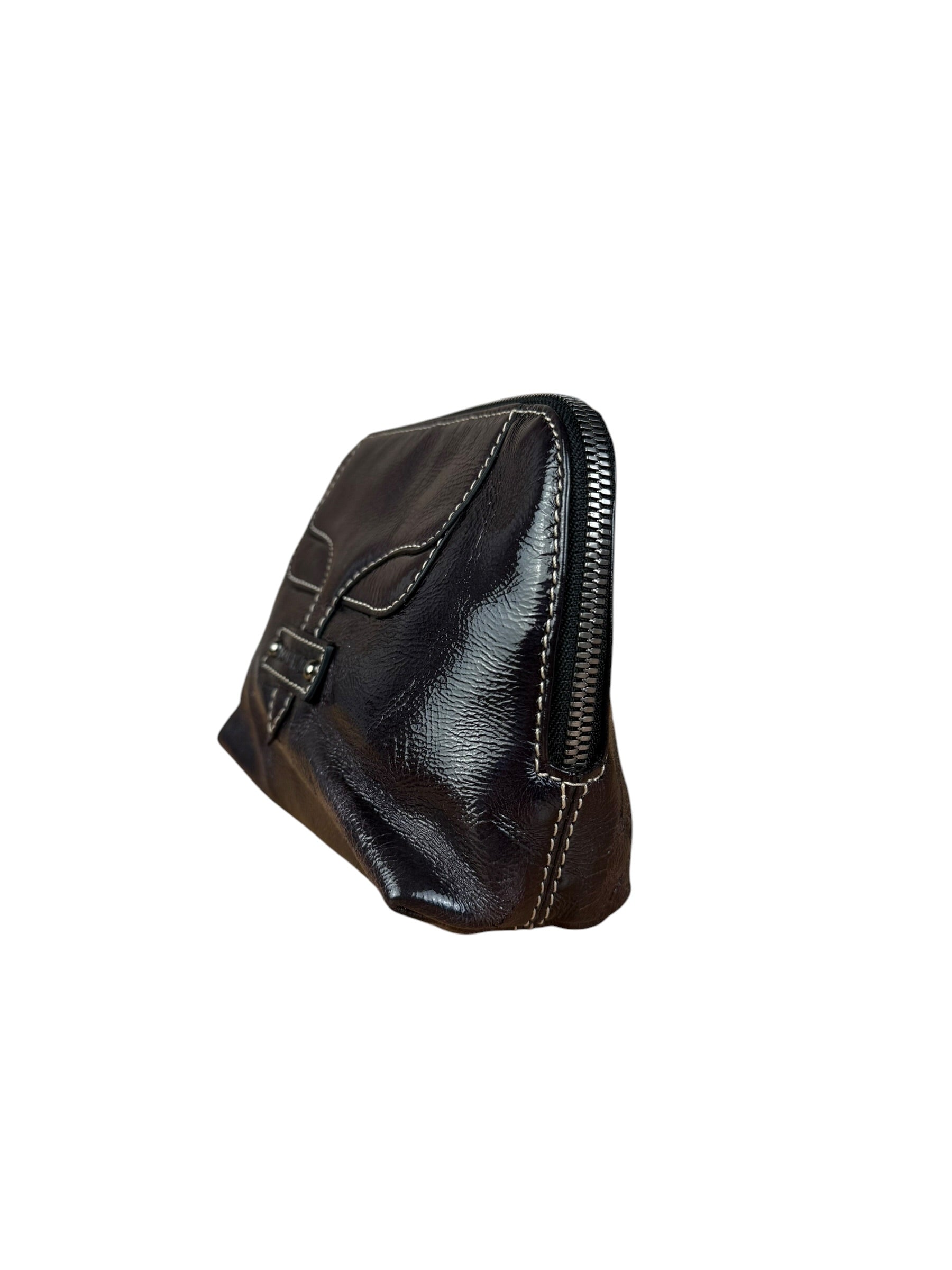 Loewe Patent Leather Cosmetic Pouch/Clutch