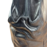 Prada Vintage Black Leather Tote Bag