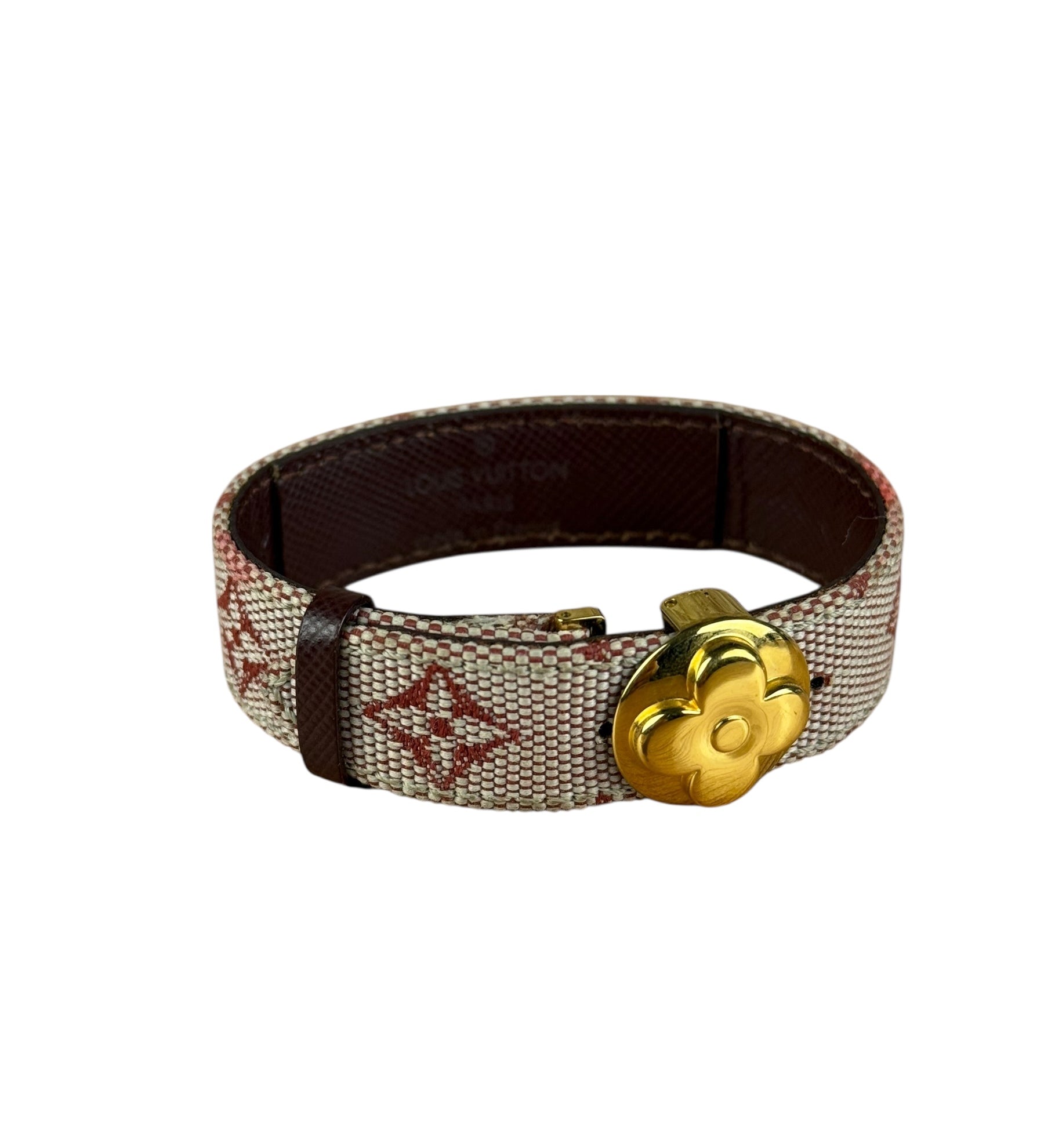 Louis Vuitton Pink Monogram Mini Lin Bracelet