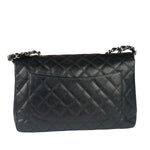 Chanel Black Caviar Quilted Flap Large Flap Bag 2006