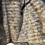 Vintage Grey Fur Lined Leather Blazer Coat