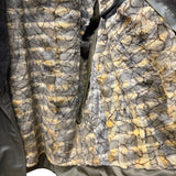 Vintage Grey Fur Lined Leather Blazer Coat