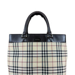 Burberry Nova Check Canvas Tote Bag