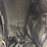 Prada Black Leather/Suede Shoulder Bag