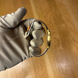 Balenciaga Gold Plated Champagne Dial Brown Leather Strap