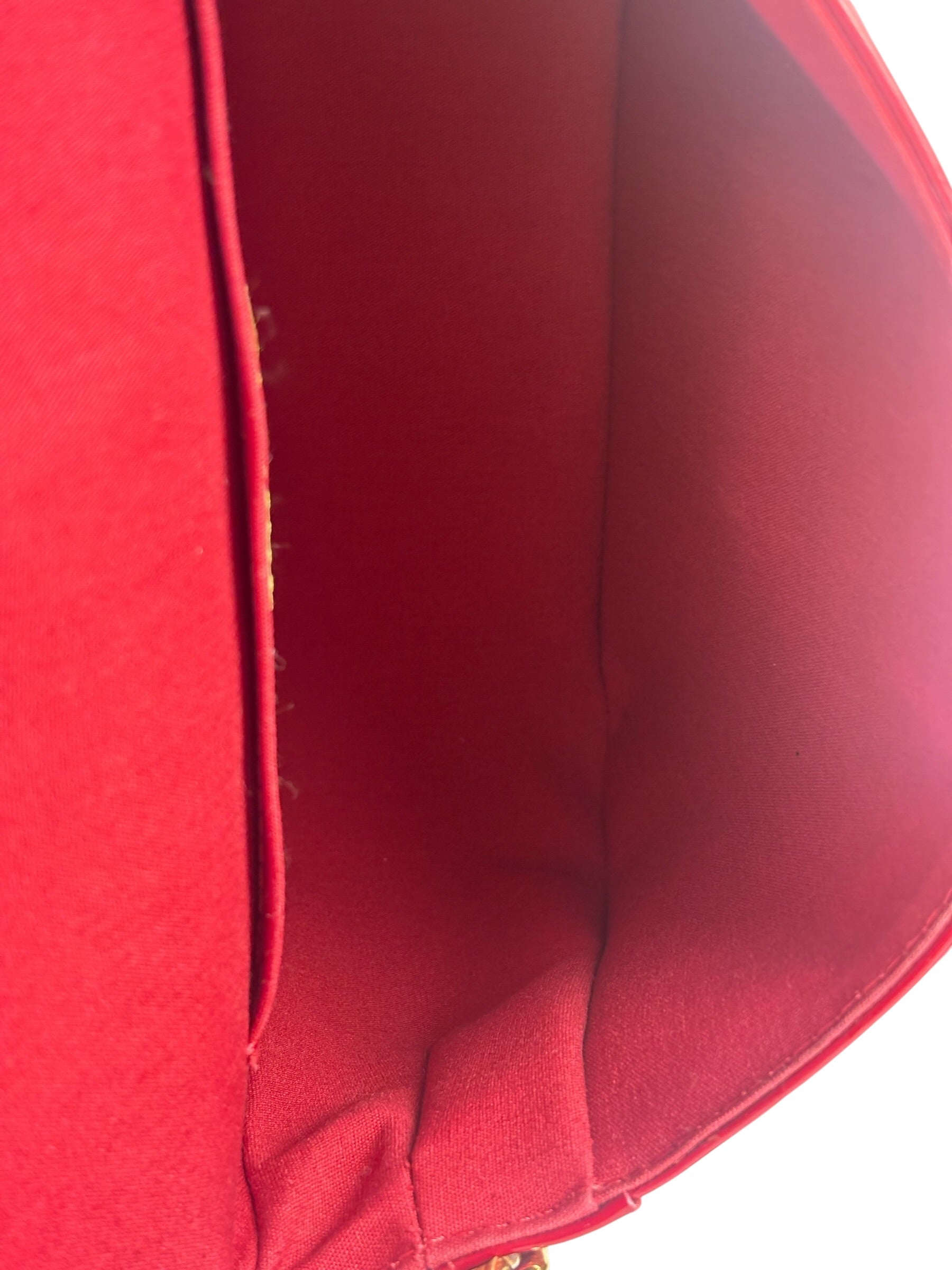 Louis Vuitton Monogram Red Vernis Bellflower Crossbody