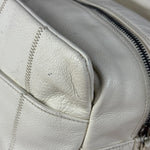 Chanel White Chocolate Bar Quilted Caviar LAX Bowler Bag 2004