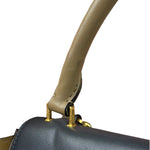 Celine Tri-Color Beige Leather/Suede Trapeze Medium Two-Way Bag