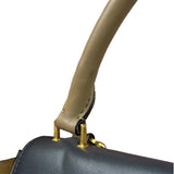 Celine Tri-Color Beige Leather/Suede Trapeze Medium Two-Way Bag