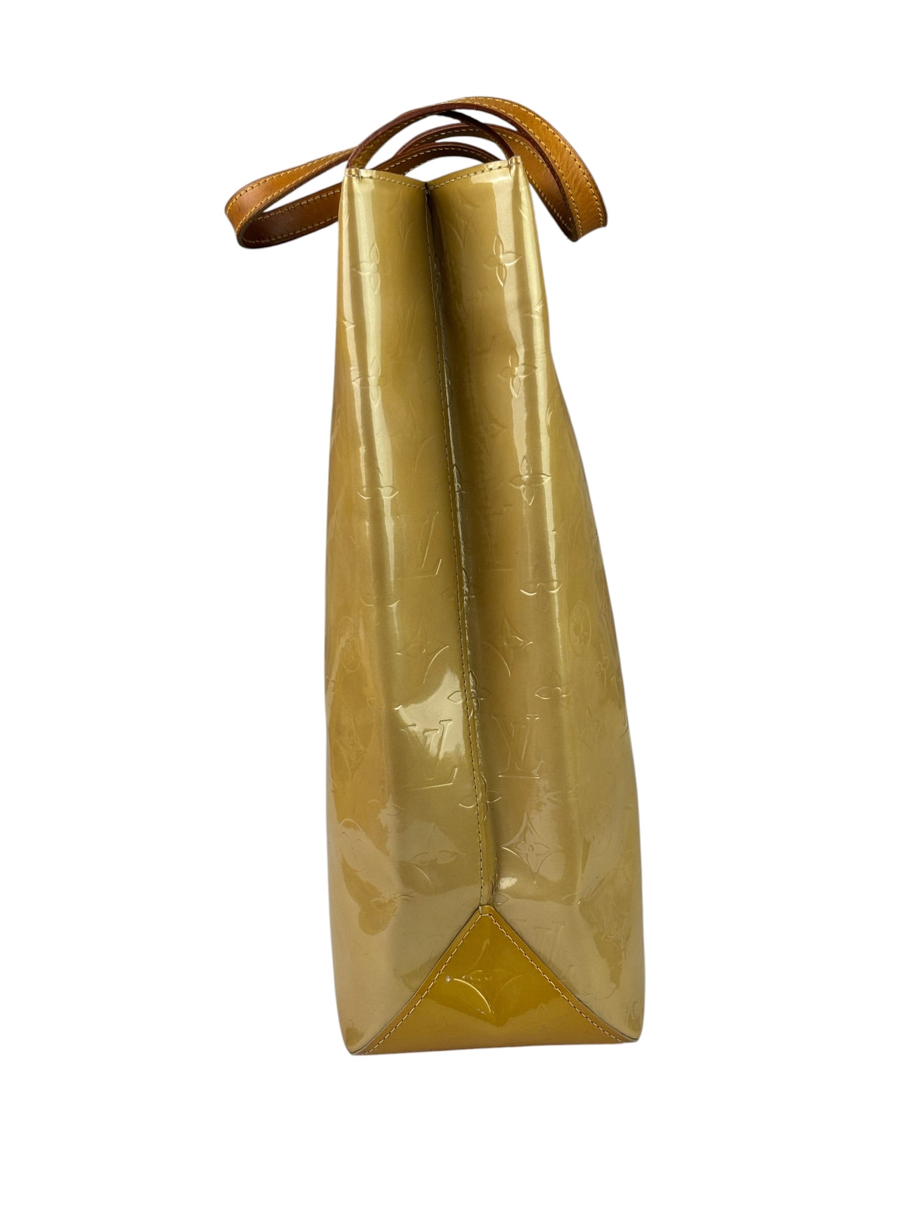 Louis Vuitton Yellow Vernis Reade Tote MM