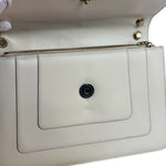 Bvlgari White/Pink Leather Serpenti Forever Shoulder Bag